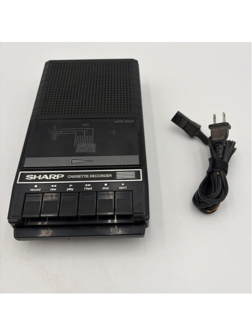 Sharp Cassette Player Recorder RD-621 Portable For Parts or Repair Powers On